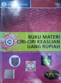 Buku Materi Ciri-Ciri Keaslian Uang Rupiah