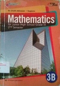 Image of Mathematics for Junior High School Volume 3B 2nd Semester Grade IX