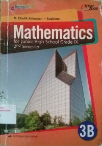 Mathematics for Junior High School Volume 3B 2nd Semester Grade IX