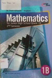 Mathematics forr Junior Higt School Grade VII 2nd Semester