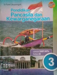 Image of Pendidikan pancasila dan kewarganegaraan : Untuk SMP/MTs kelas IX