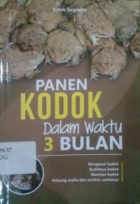 Panen kodok dalam waktu 3 bulan