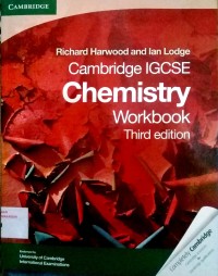 Image of Cambridge IGCSE chemistry : Workbook third edition