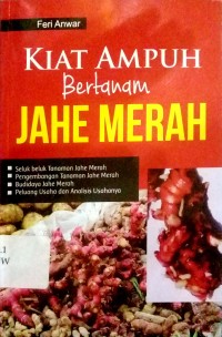 Image of Kiat Ampuh bertanam jahe merah