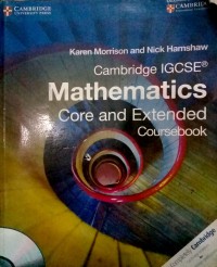 Mathematics core and extended coursebook  : cambridge IGCSE