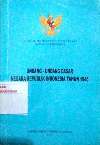 Image of Undang-undang Dasar Negara Republik Indonesia tahun 1945