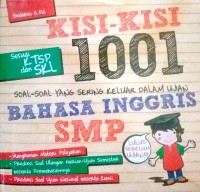 Kisi-kisi 1001 Soal-soal yang Sering Keluar Dalam Ujian Bahasa Inggris SMP