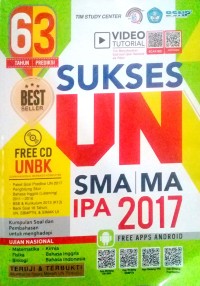 Sukses UN SMA / MA IPA 2017