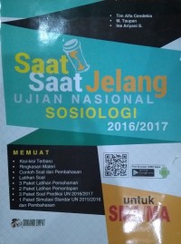 Saat-Saat Jelang Ujian Nasional Sosiologi SMA/MA 2016/2017